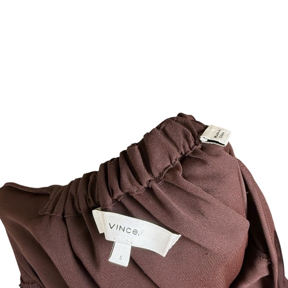 Vince Size S Walnut Brown Strappy Tank Midi Dress With Pockets - Picture 6 of 7